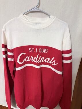 "Hillflint Men's St. Louis Cardinals Knit Crewneck Sweater Pullover